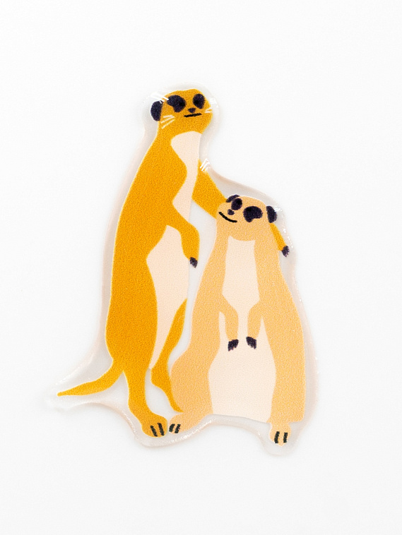 Стикер объемный "Сурикаты" 606x758